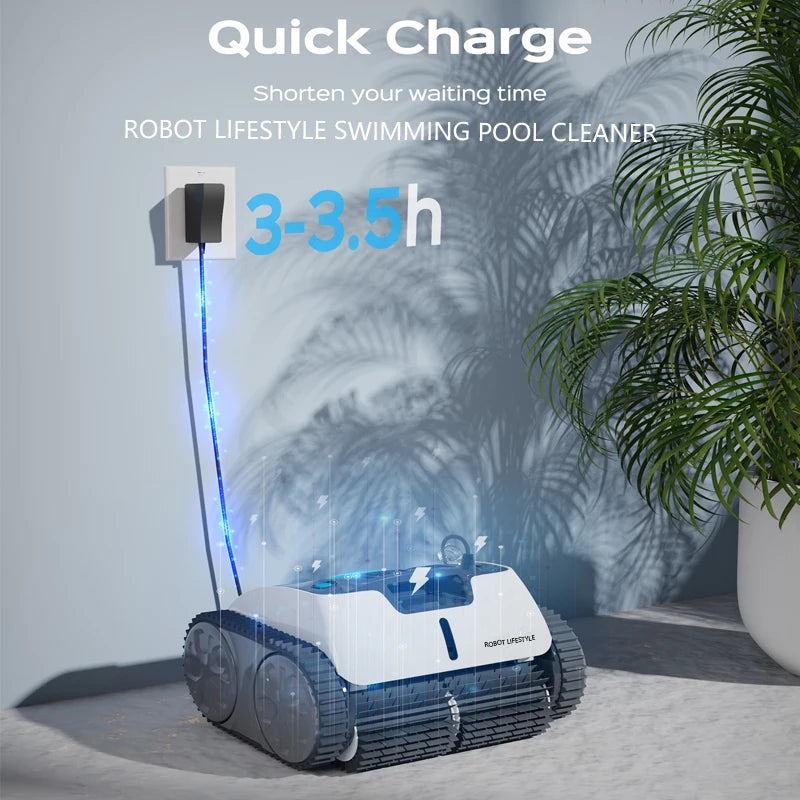 Pool Cleaner Cordless Robot Swimming Pool Electric Vacuum Cleaner