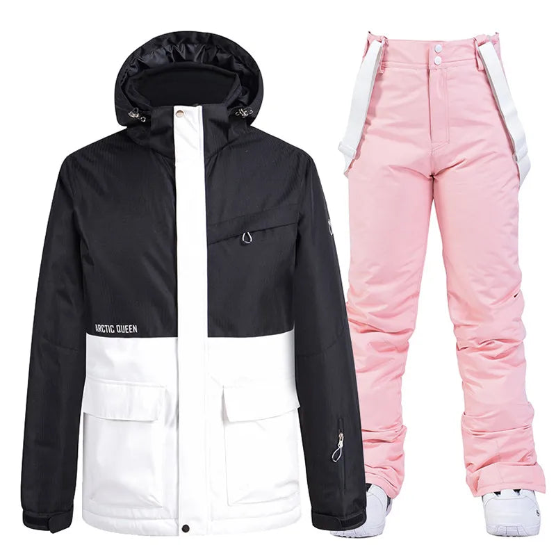 Unisex Snow Suit ⛷️ Waterproof Ski Jacket & Pants Set 🏔️ -30° Winter Snowboarding Outfit