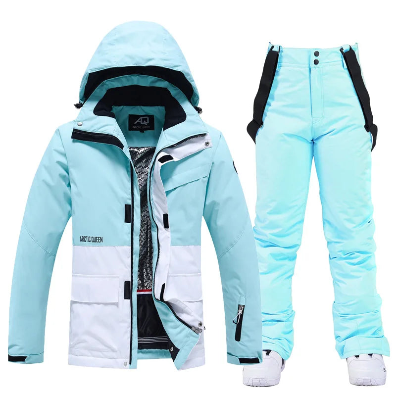 Unisex Snow Suit ⛷️ Waterproof Ski Jacket & Pants Set 🏔️ -30° Winter Snowboarding Outfit