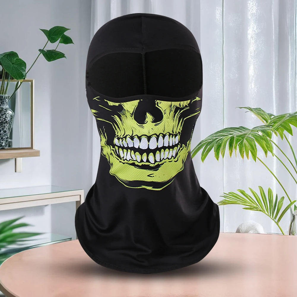 Unisex Skull Balaclava | Scary Skeleton Face Mask for Halloween & Outdoor Sports | Windproof Motorcycle Headgear