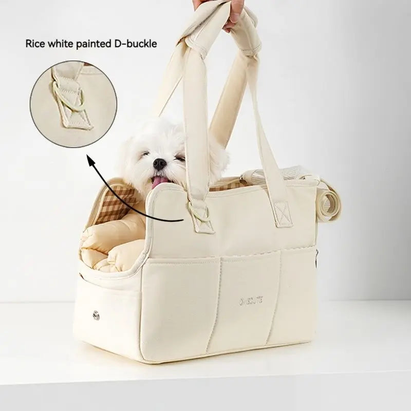 Puppy Go Out Portable Shoulder Handbag - Dog & Cat Carrier for Small Pets 🐶🐱✨