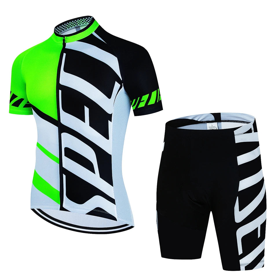 Men's Summer Cycling Jersey Set 🚴‍♂️ | Breathable Quick-Dry MTB Bike Suit | Ropa Ciclismo