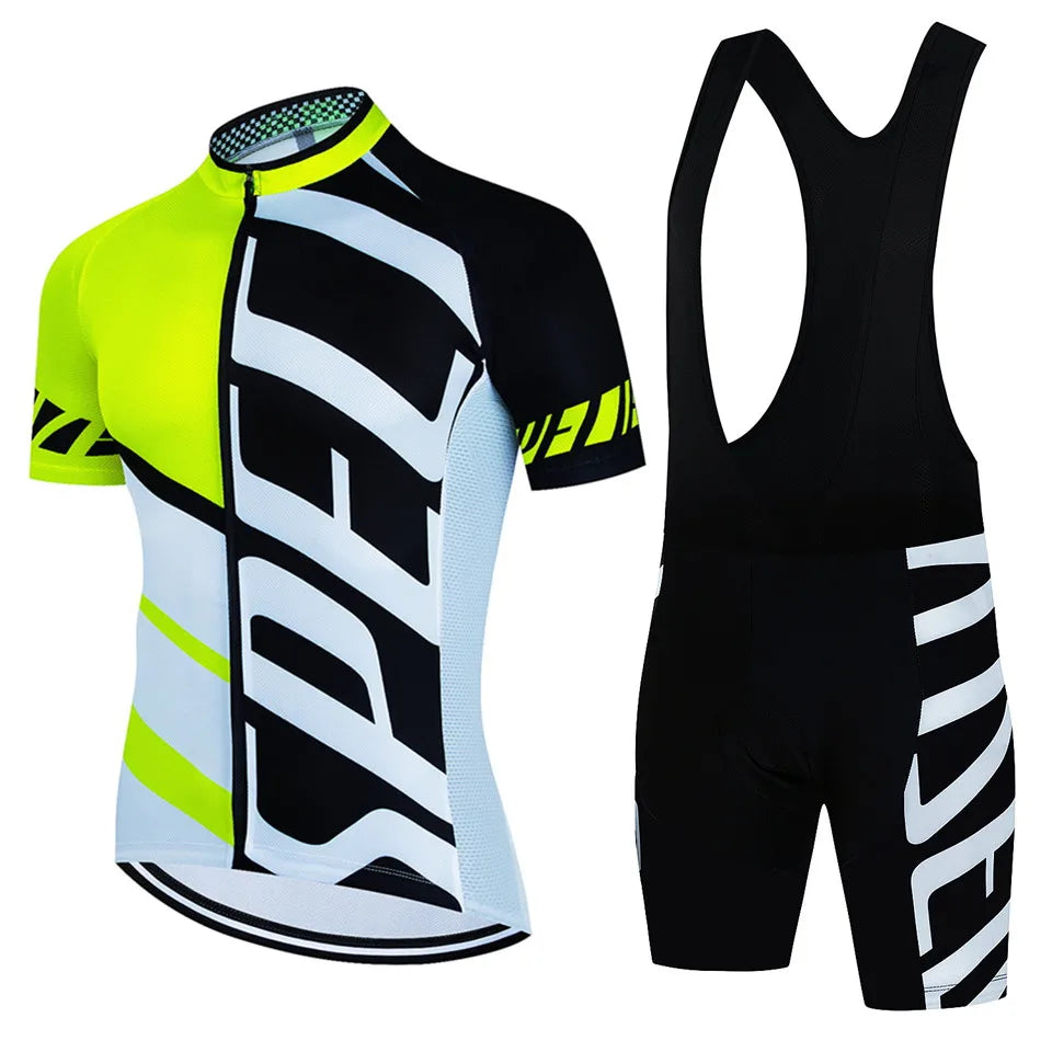 Men's Summer Cycling Jersey Set 🚴‍♂️ | Breathable Quick-Dry MTB Bike Suit | Ropa Ciclismo