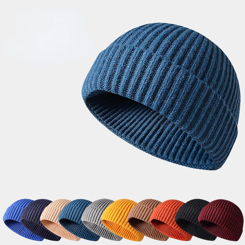 Winter Knittted Cap  Solid Hip Hop Cap Unisex Skullies & Beanies