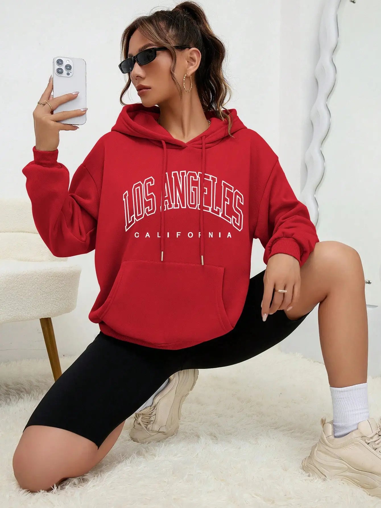 Art Print Women's Sweatshirt 🧥 | Streetwear Hip Hop Style | Casual Fleece Hoodie