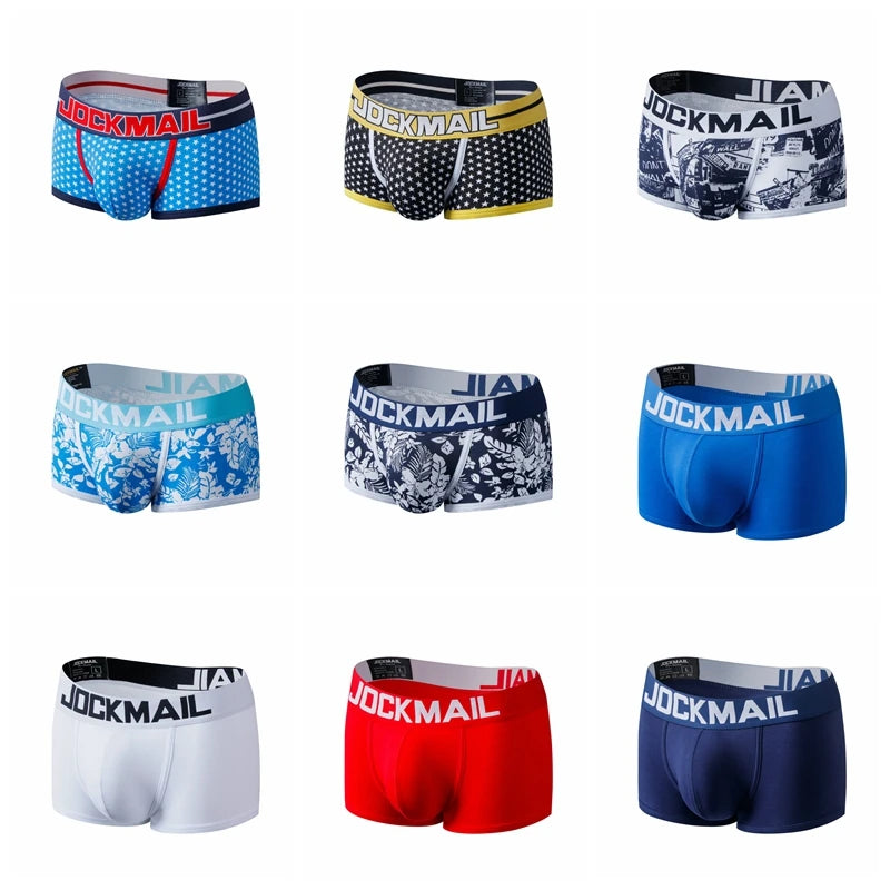 🔥 Sexy Boxer Shorts for Men – Cotton Print Pattern, Thermal Underpants | Pijama Cuecas Masculinas | Calzoncillos Hombre L-3XL