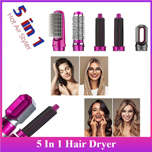 Discover Ultimate Versatility with the 5-in-1 Hair Dryer Styling Brush