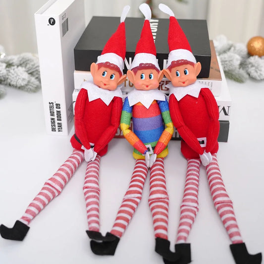 Christmas Elf Doll | Bookshelf Fairy Doll Accessories & Desk Ornaments for Festive Home Decorations