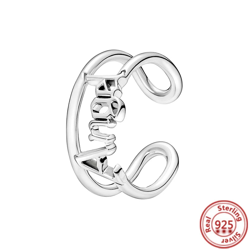 Elegant 925 Sterling Silver Crown Heart Wing Ring – A Timeless Anniversary Gift