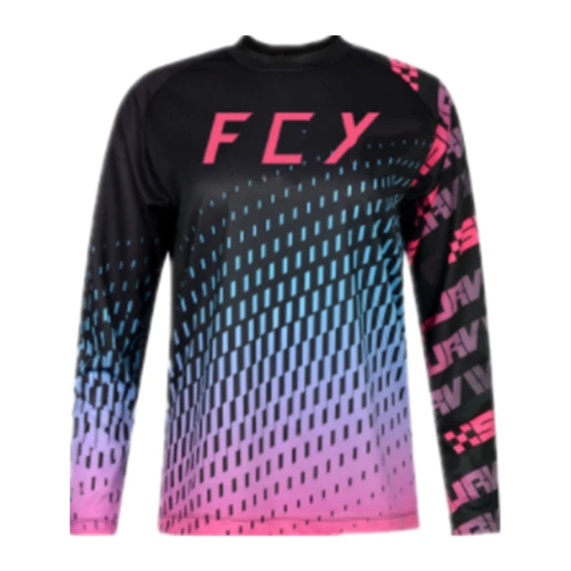 MTB Downhill Motocross Jersey | Enduro BMX Cycling Shirt for Men & Women | Breathable Bike Maillot