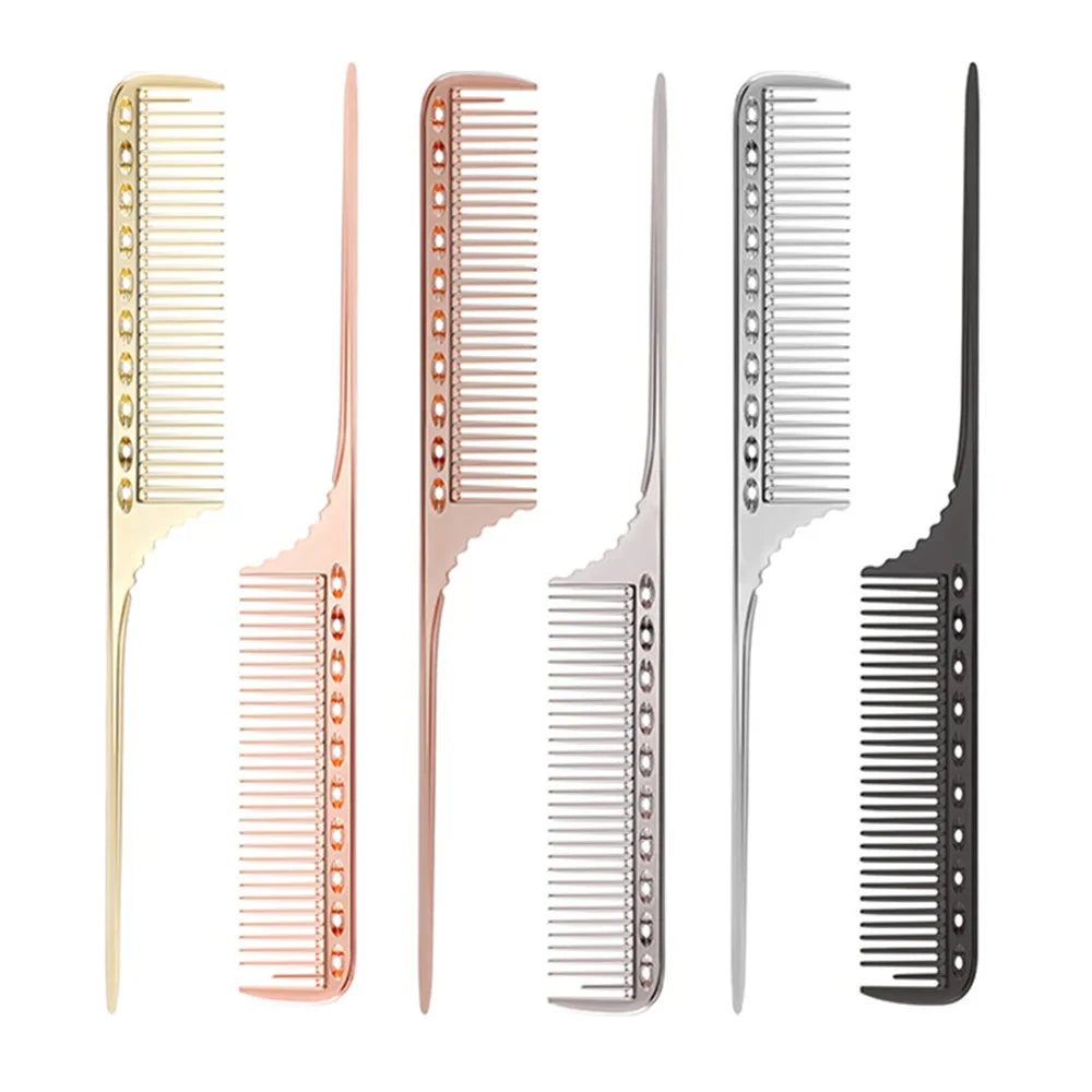 🔗 Rat Tail Hairdressing Combs | Metal Comb for Hair Cutting, Dying, Parting & Styling | Professional Barber Tools Salon Accessories 🪒