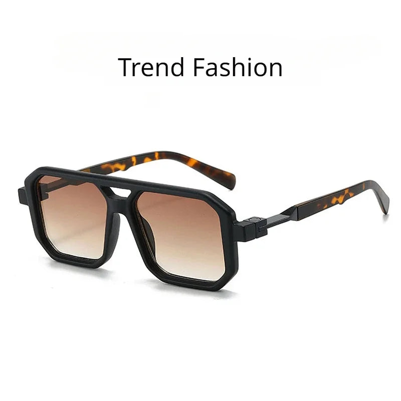 🕶️ 2024 Vintage Fashion Sun Protection Sunglasses 🌟 Trendy Square Shades for Men & Women – Retro Flair with Modern Protection