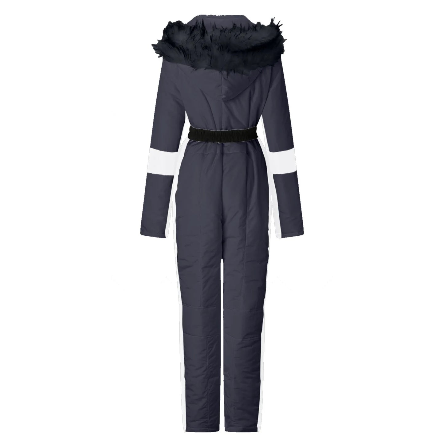 Women’s Waterproof Ski Suit ⛷️ One-Piece Snowboard Jumpsuit with Fur Collar 🏔️ Warm Outdoor Winter Overalls