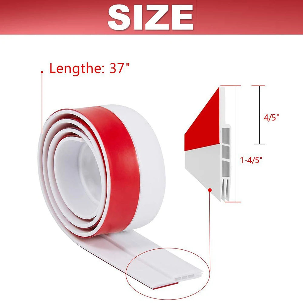 🚪 Door Bottom Seal Strip - Under Door Weatherstrip Draft Stopper 🌬️- Under Door Seal, Home Insulation