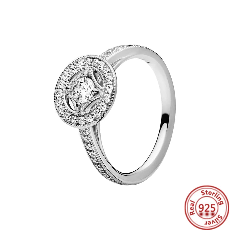 Elegant 925 Sterling Silver Crown Heart Wing Ring – A Timeless Anniversary Gift