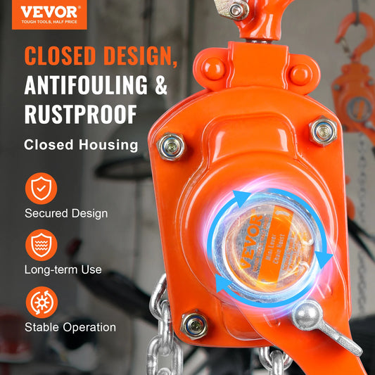 VEVOR Manual Lever Chain Hoist – Compact & Powerful Lifting Tool