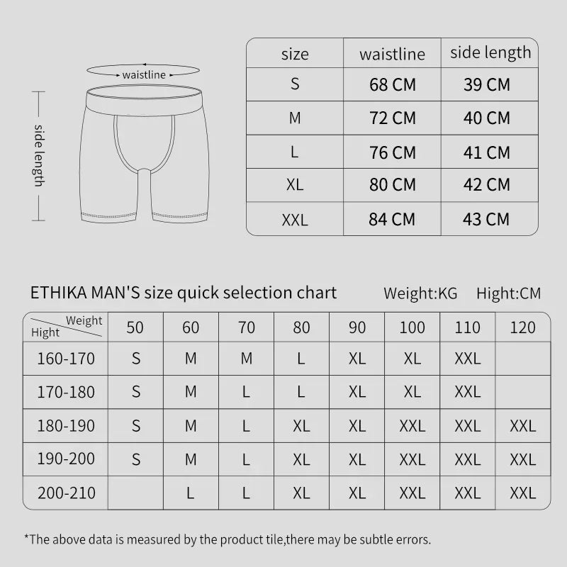 4Pcs Fashion Print Men's Boxer Shorts | Sexy Men’s Underwear Lingerie | S-XXL Sizes Available