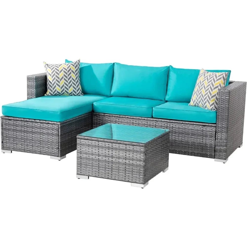 Outdoor Sofa 3-piece Set 🌞🏡