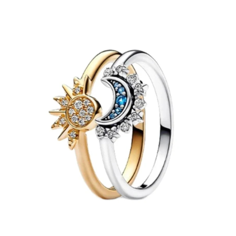 🌞🌙 New Fashion Sun and Moon Rings – Premium Charm Jewelry Gift 🎁