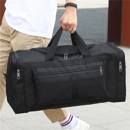 Nylon Travel Duffel Bag – Unisex Large Capacity Carry-On, Weekender Gym Tote, Overnight Sports Holdall with Pouches