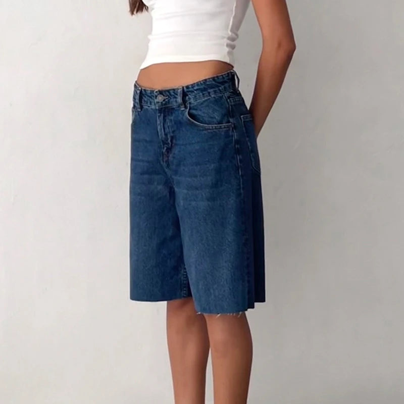 2000s Retro Wide Leg Baggy Jeans Women High Waisted Loose Fit Pants Y2K Aesthetic Vintage Grunge Denim Shorts Streetwear