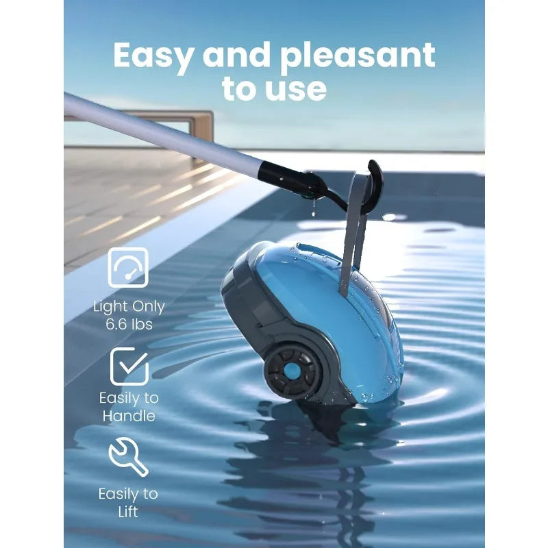 Cordless Robotic Pool Cleaner, Automatic Pool Vacuum