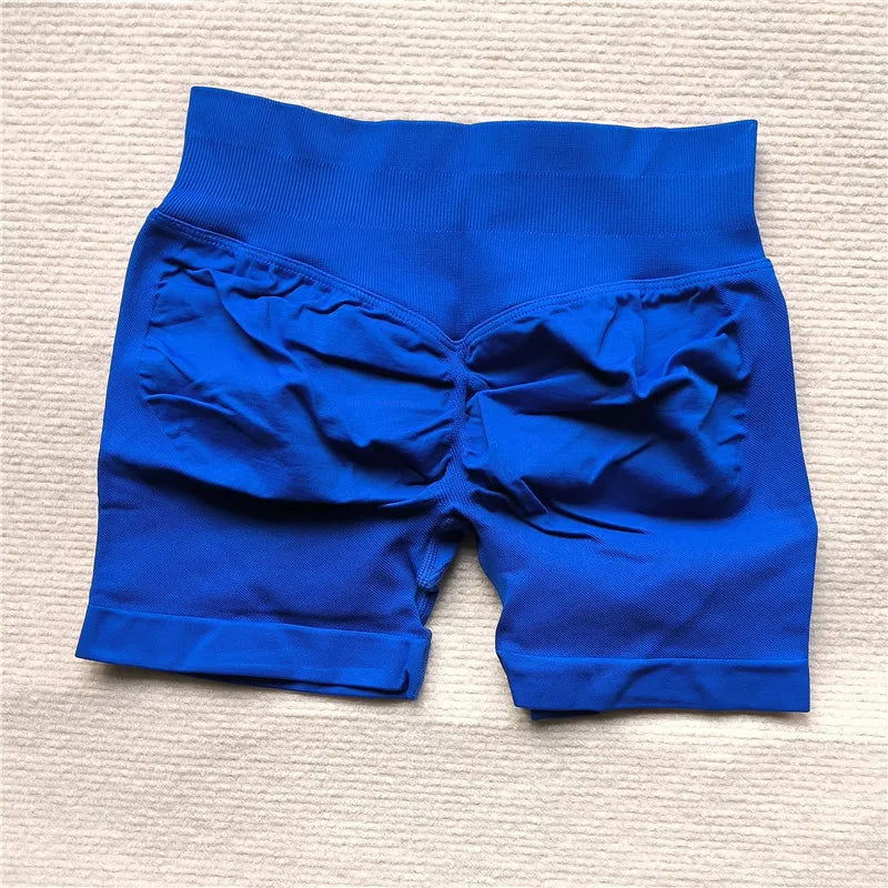 Gym Impact Scrunch Butt Shorts 🍑 Seamless Biker Yoga Shorts – Sexy Athletic Cycling & Running Shorts