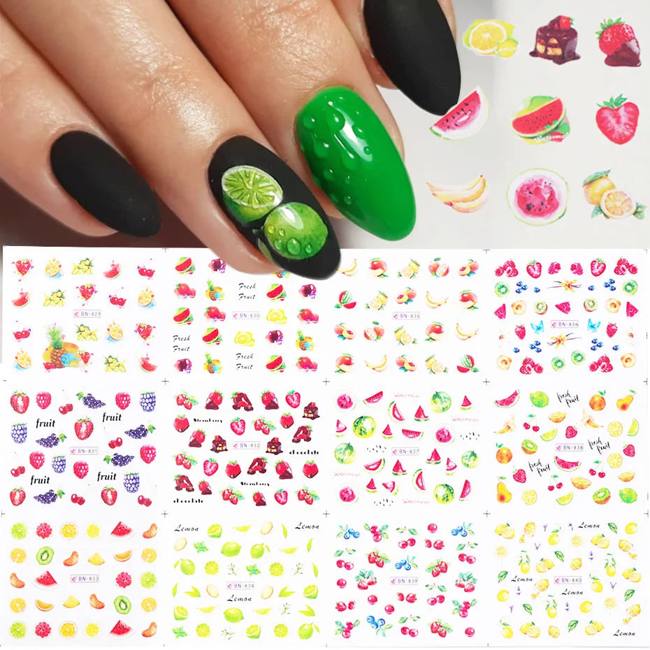 Valentine's Day Rose Nail Stickers | Full Cover French Blooming Flower Sliders | Water Decals for Manicure