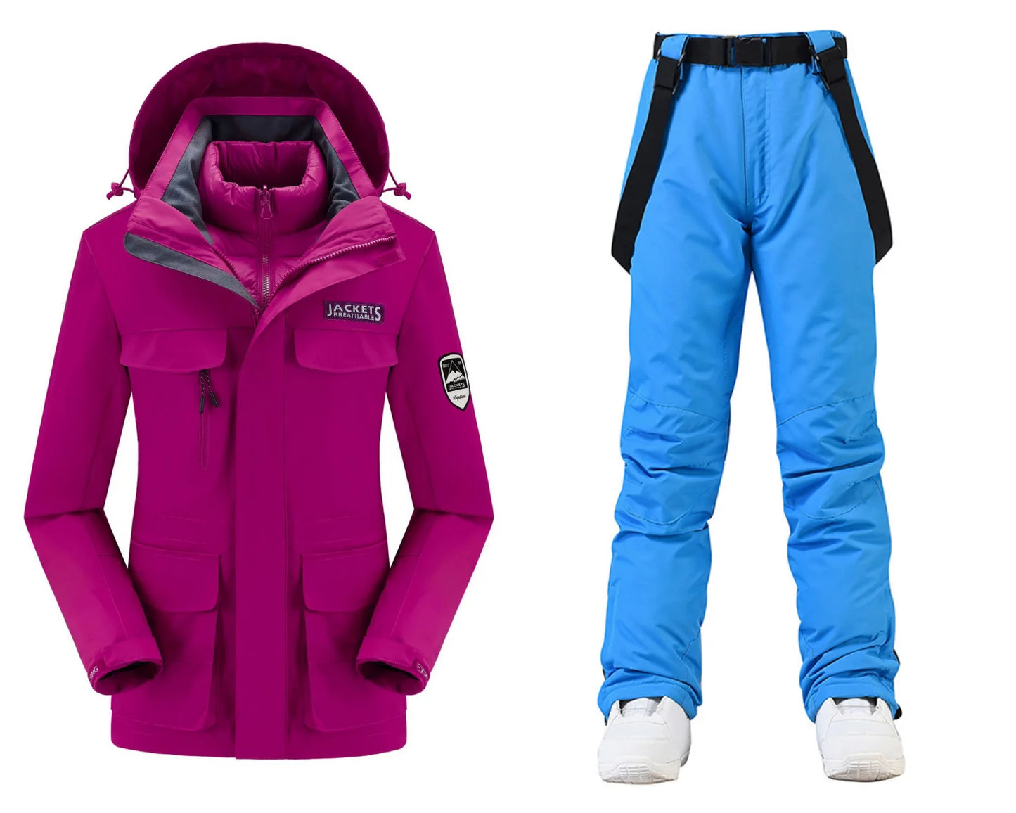 New Women’s Ski Suit ⛷️ Waterproof Windproof Snowboard Set – Warm Down Jacket & Snow Pants