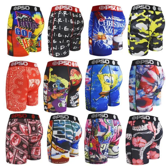 Men’s Fashion Print Boxer Shorts – Breathable & Comfortable Underwear for Men