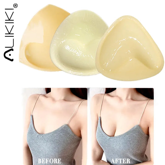 Double-Sided Adhesive Sticky Bra Inserts Push Up Thick Sponge Breast Lift Pads Swimsuit Bikini Cup Enhancer