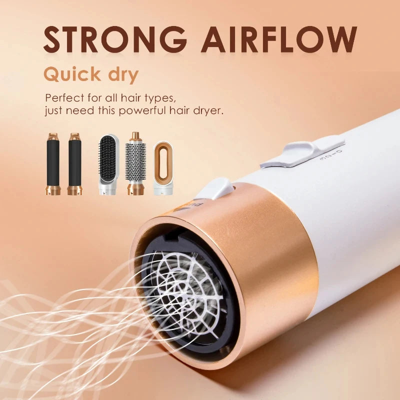 💇‍♀️ 5 in 1 Hair Dryer Hot Comb Set 💇‍♂️