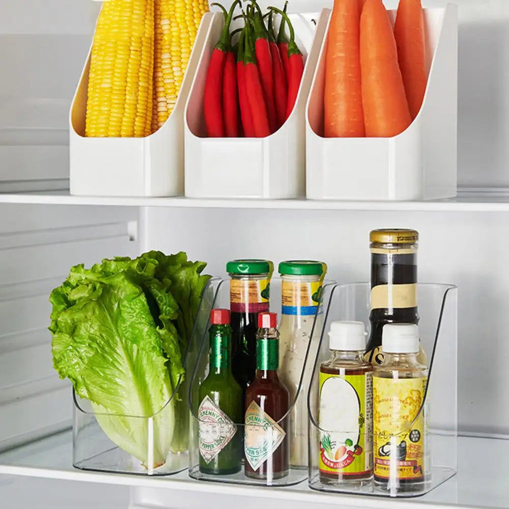 Transparent Plastic Refrigerator Organizer Bins – Optimize Your Kitchen Space! 🧊🥦