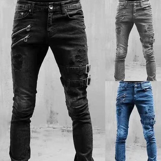 🔥 Style Meets Comfort: Slim Fit Stretch Jeans for Men! 💯