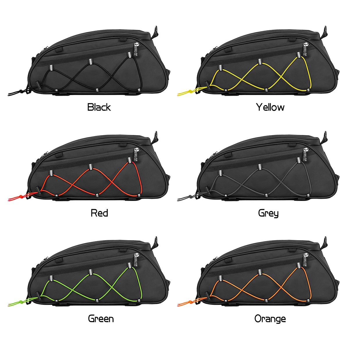 3-in-1 Bike Rack Bag – Waterproof Trunk Bag with Cooler, Bicycle Rear Seat Bag, Cycling Cargo Luggage with 2 Side Hanging Bags