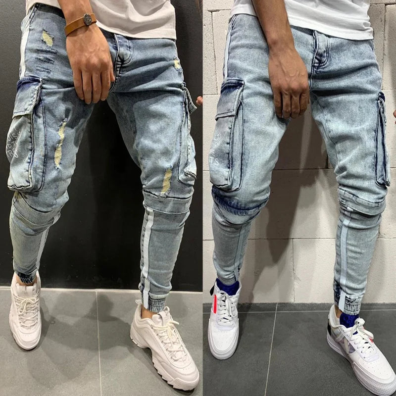 🏍️ Personality-Packed Ripped Jean Pants for Summer Vibes 🌞