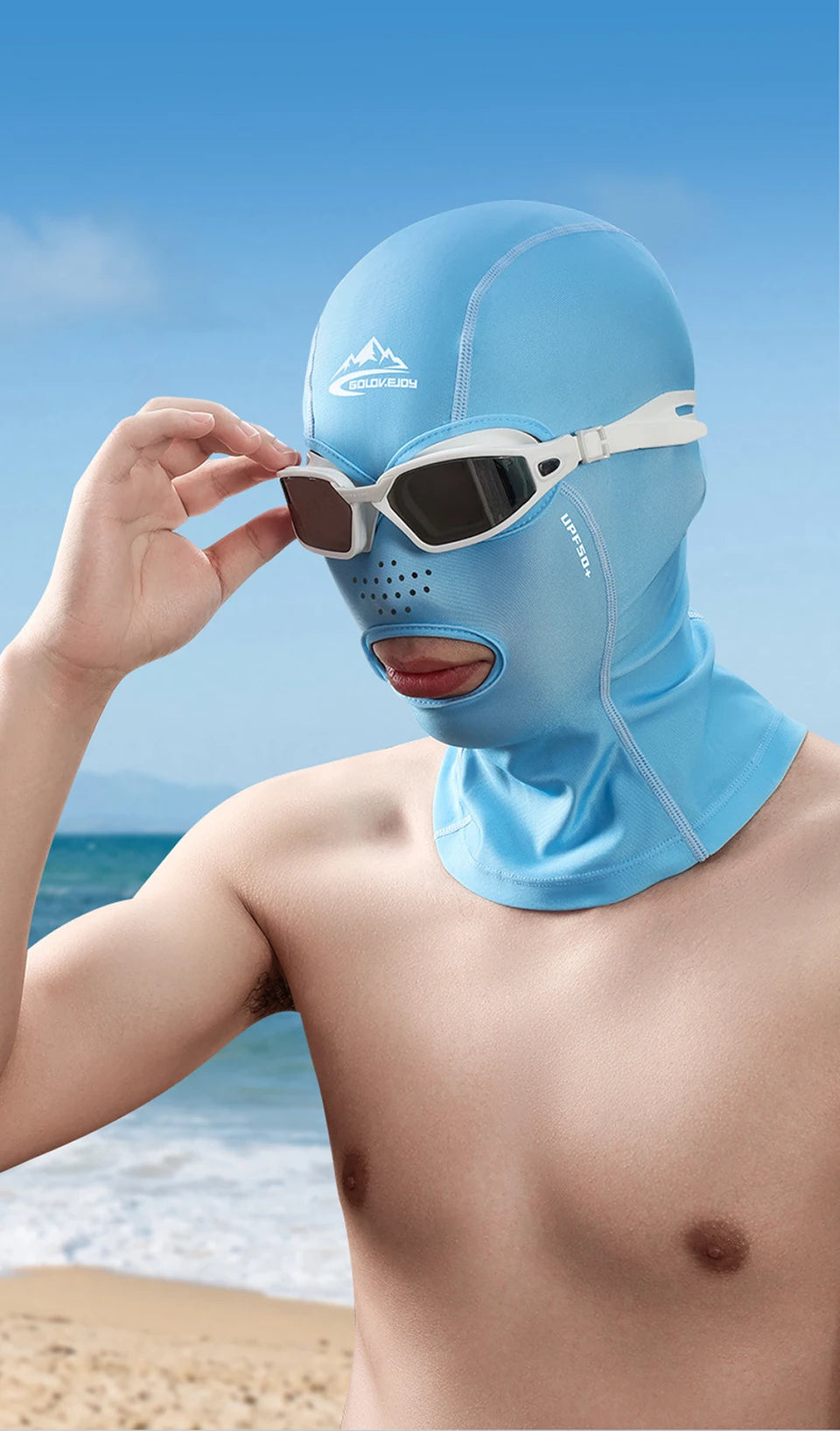 Breathable Cycling Balaclava | Ice Silk Facekini with UPF50+ Sun Protection | Outdoor Sports Headwear for Men & Women"