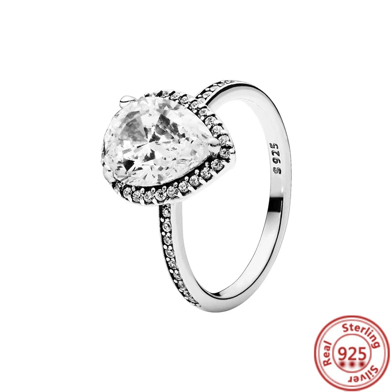 Elegant 925 Sterling Silver Crown Heart Wing Ring – A Timeless Anniversary Gift