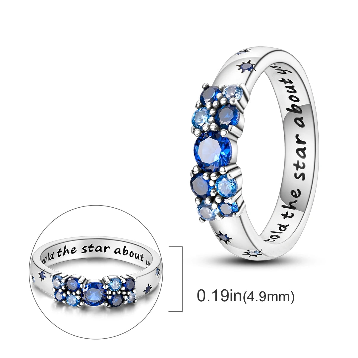 Silver Plated Infinite Love Firefly Ring Original Design Zircon Finger Rings For Women High Quality Wedding Jewelry Gift