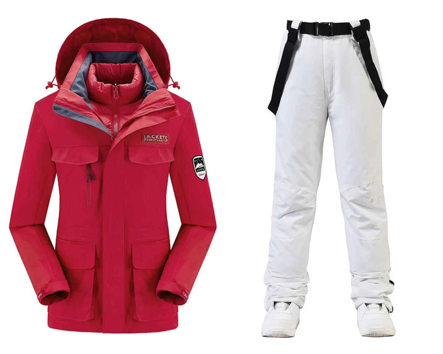 New Women’s Ski Suit ⛷️ Waterproof Windproof Snowboard Set – Warm Down Jacket & Snow Pants