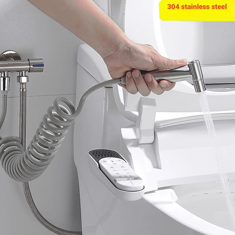 🚿 Handheld Bidet Sprayer Set - 304 Stainless Steel, Self-Cleaning, Toilet Faucet Sprayer Nozzle 🛁