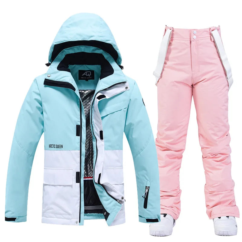 Unisex Snow Suit ⛷️ Waterproof Ski Jacket & Pants Set 🏔️ -30° Winter Snowboarding Outfit