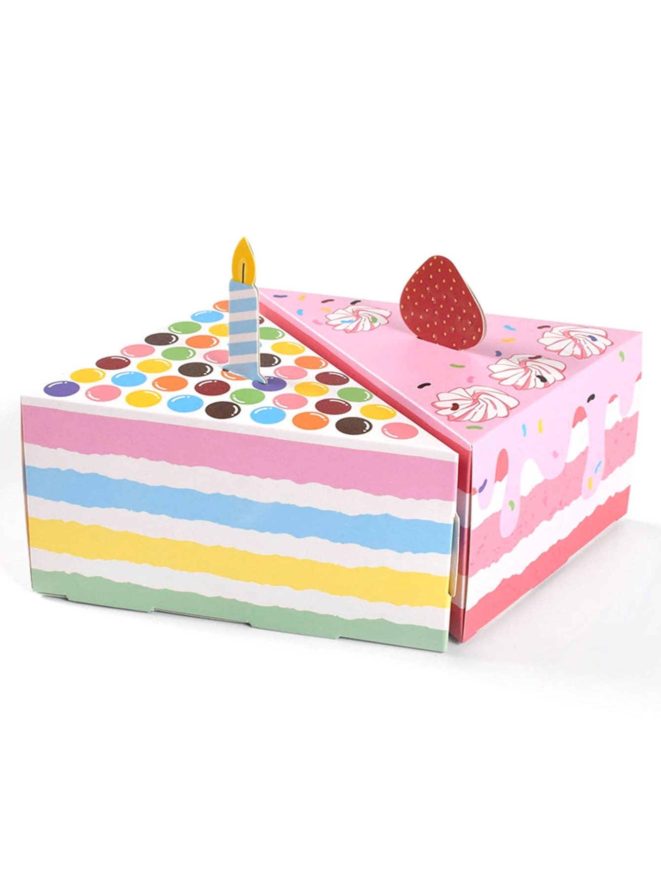 🎂✨ 20pcs Triangular Cake-Shaped Gift Boxes – Perfect for Birthdays, Weddings, & Parties! 🎁🍬