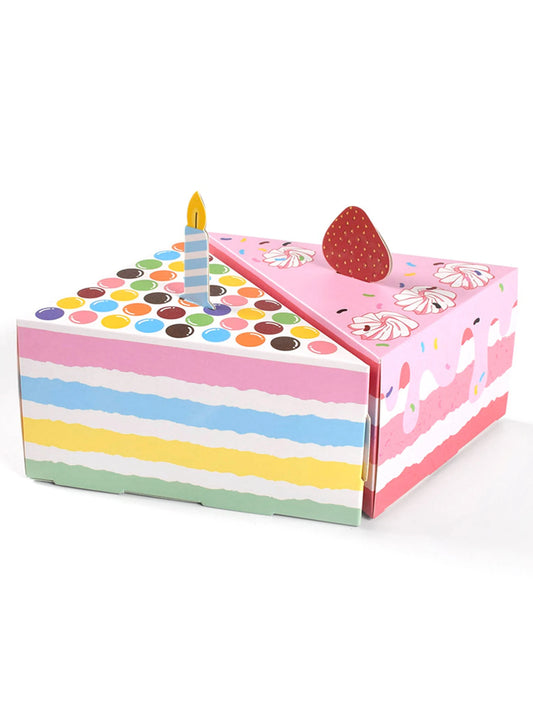 🎂✨ 20pcs Triangular Cake-Shaped Gift Boxes – Perfect for Birthdays, Weddings, & Parties! 🎁🍬