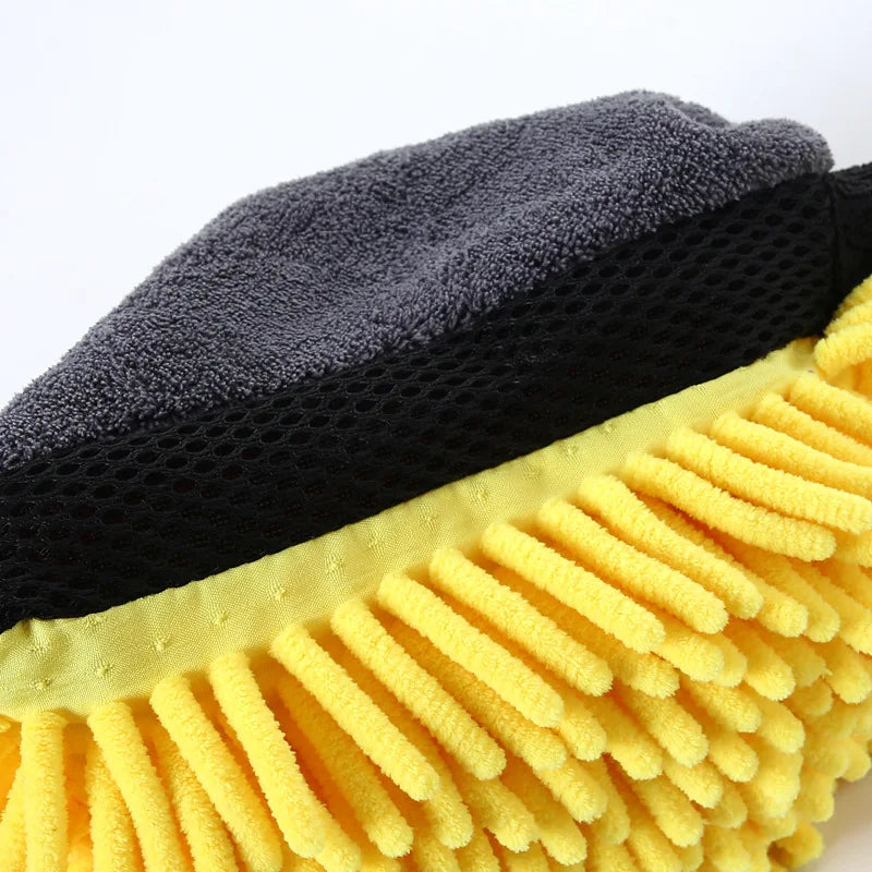 🧤 Car Wash Glove Coral Mitt Soft Anti-scratch for Car Wash Multifunction Thick Cleaning Glove Car Wax Detailing Brush 🧤