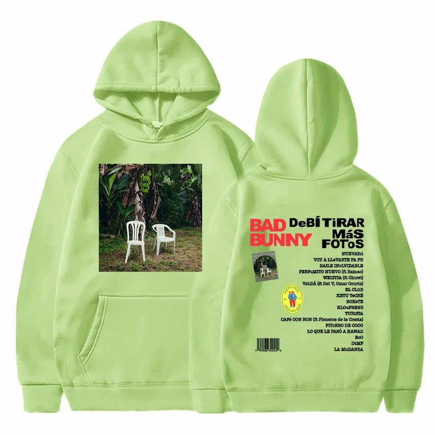 Debí Tirar MásFotos Hoodies 2025 Album Printing Sweatshirts Winter Casual Sudaderas Para Mujer Y Hombres