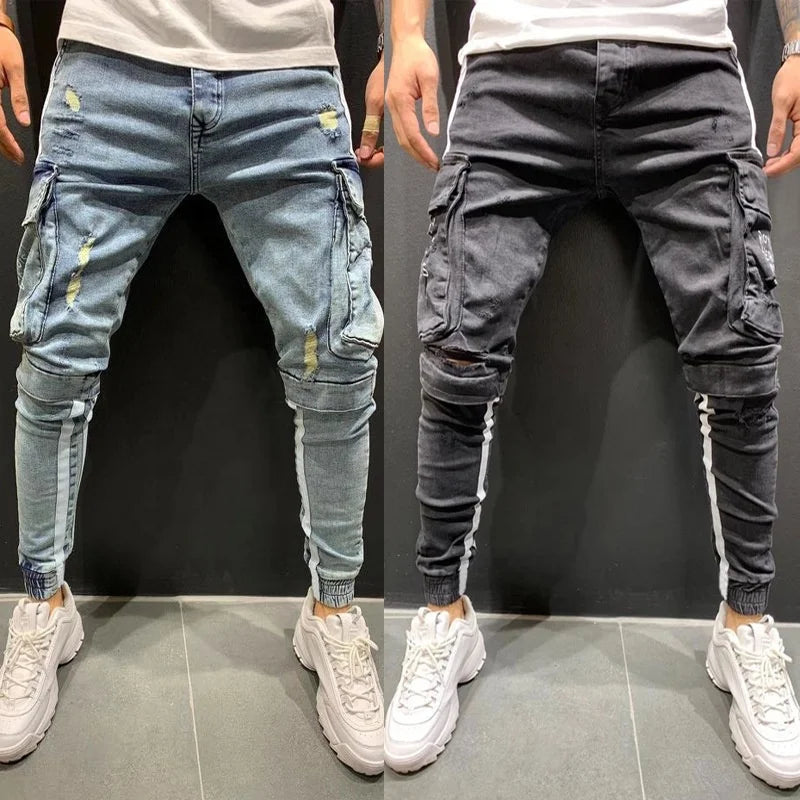 🏍️ Personality-Packed Ripped Jean Pants for Summer Vibes 🌞