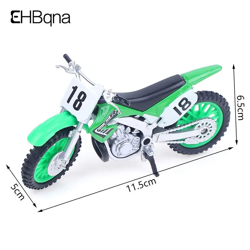 Simulated Alloy Motocross Motorcycle Model 1:18 Toy - Adventure Imitation Alloy Motorcycle Model for Home Decoration and Kids Toy Gift