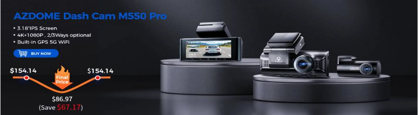 Stay Secure with the 4K Dual Dash Cam! 🚗📸