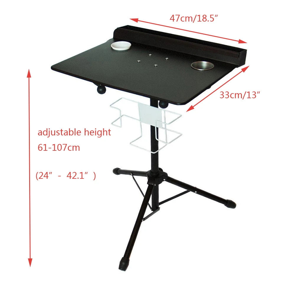 Adjustable Mobile Metal Tattoo Work Station Desk Table